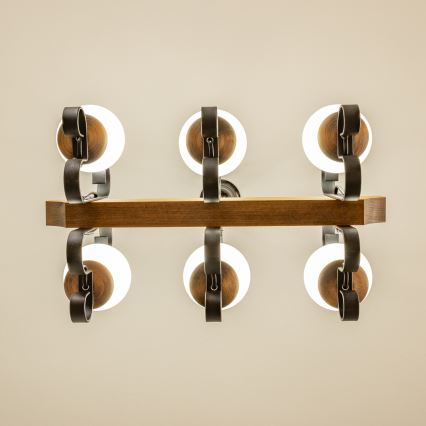 Lustră pe lanț Brilagi QUEEN 6xE14/40W/230V fag