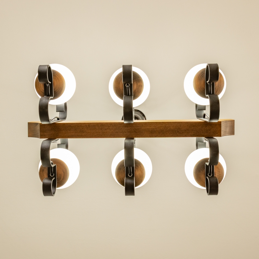 Lustră pe lanț Brilagi QUEEN 6xE14/40W/230V fag