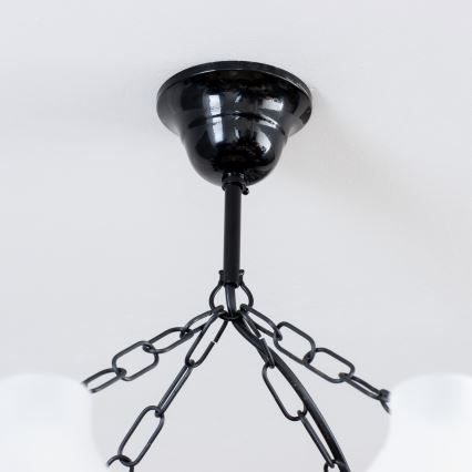 Lustră pe lanț Brilagi QUEEN 8xE14/40W/230V fag/nuc