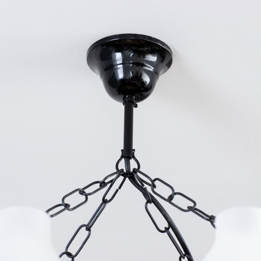 Lustră pe lanț Brilagi QUEEN 8xE14/40W/230V fag/nuc