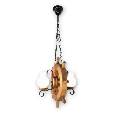 Lustră pe lanț Brilagi TIMONA 2xE14/40W/230V fag