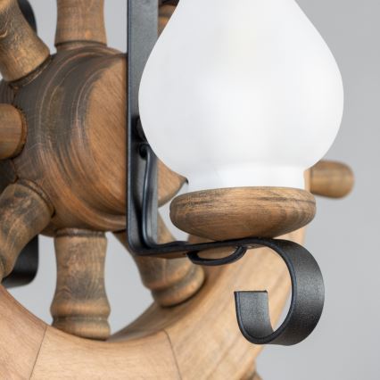 Lustră pe lanț Brilagi TIMONA 2xE14/40W/230V fag