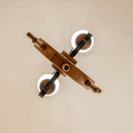 Lustră pe lanț Brilagi TIMONA 2xE14/40W/230V fag