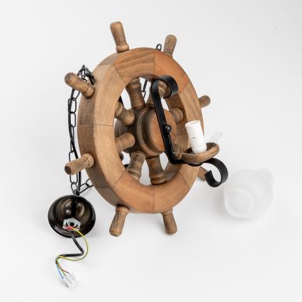 Lustră pe lanț Brilagi TIMONA 2xE14/40W/230V fag