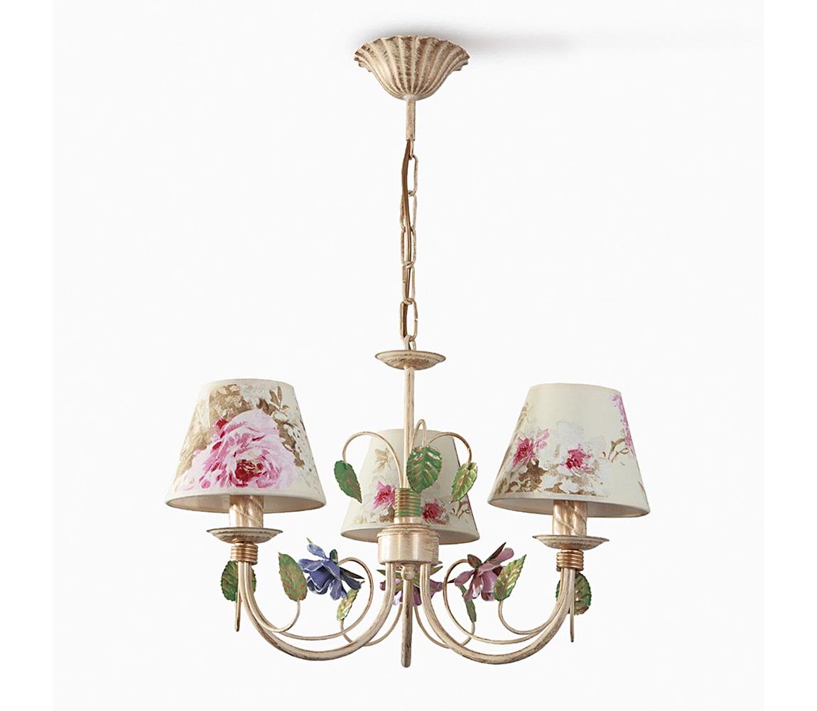 Lustra pe lant CAMELLIA 3xE14/40W/230V roz