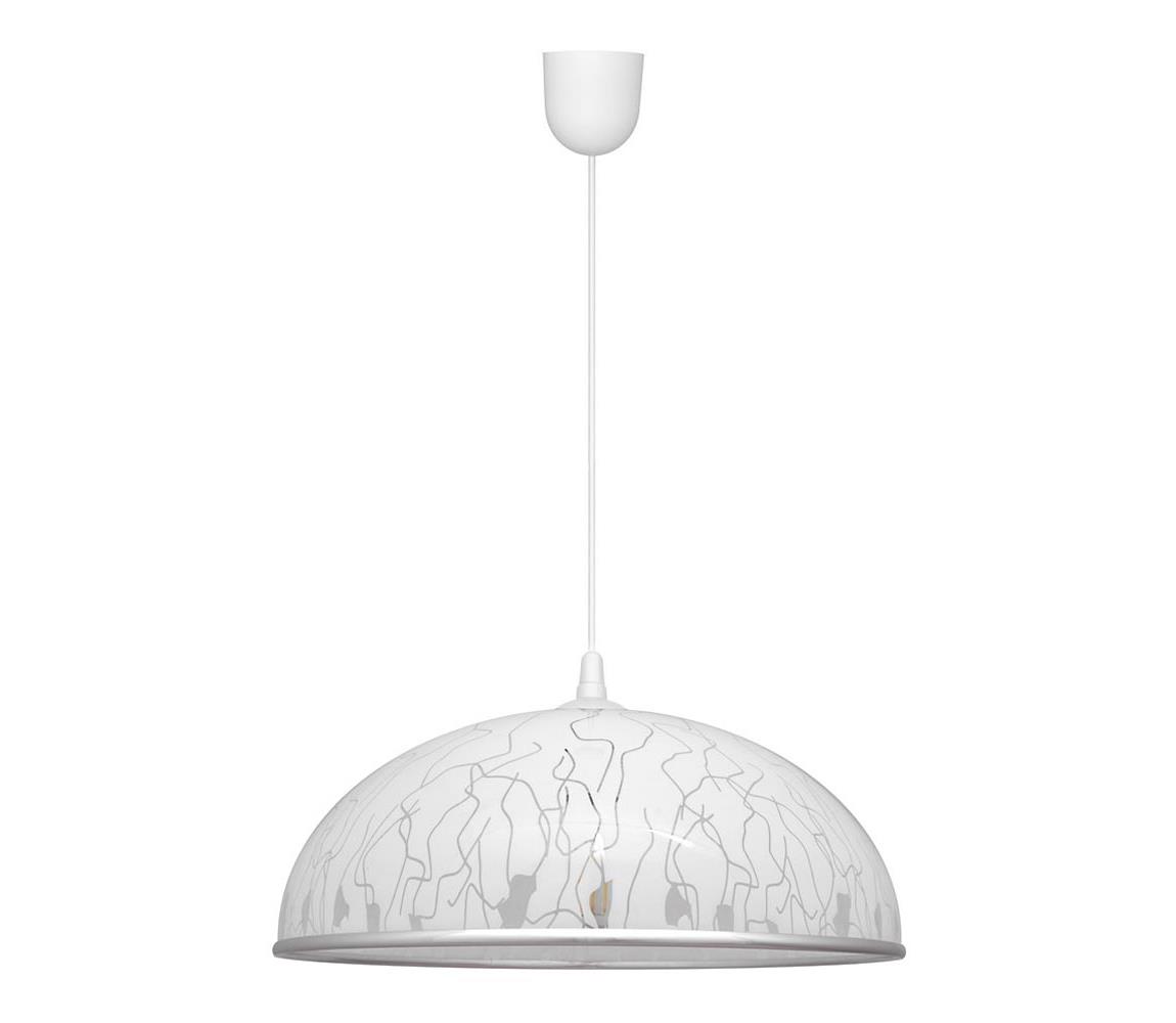 Lustră pe lanț CIRCLE 1xE27/60W/230V albă