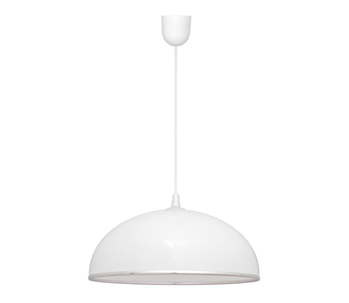 Lustră pe lanț CIRCLE 1xE27/60W/230V albă
