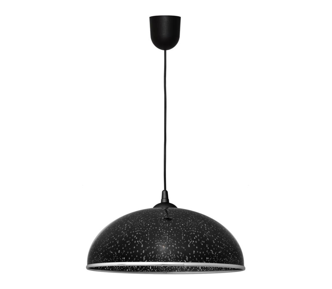 Lustră pe lanț CIRCLE 1xE27/60W/230V neagră