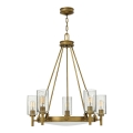 Lustră pe lanț COLLIER 5xE27/100W/230V Elstead HK-COLLIER5