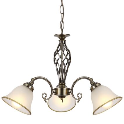 Lustră pe lanț Globo 3xE27/60W/230V