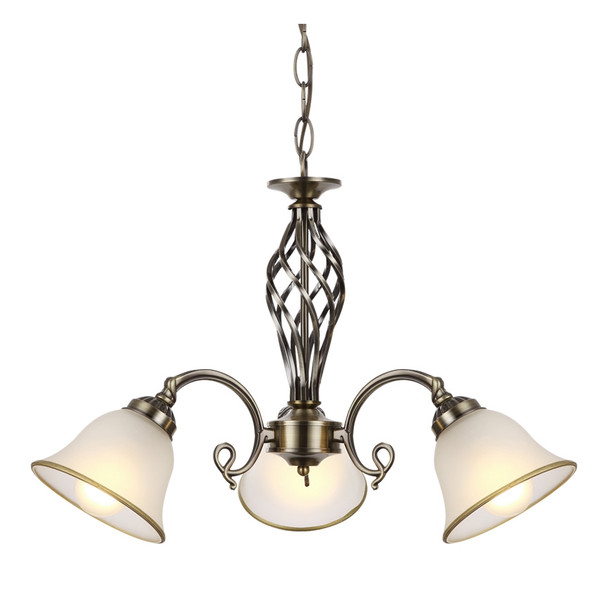 Lustră pe lanț Globo 3xE27/60W/230V