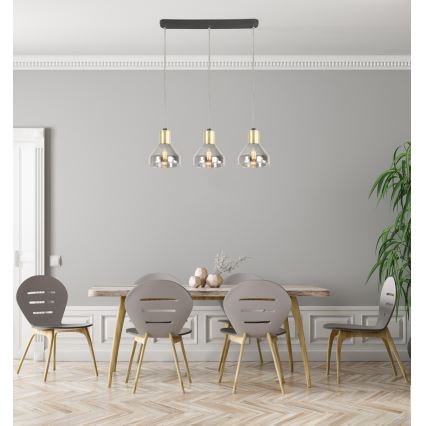 Lustră pe lanț GREGORY 3xE14/40W/230V