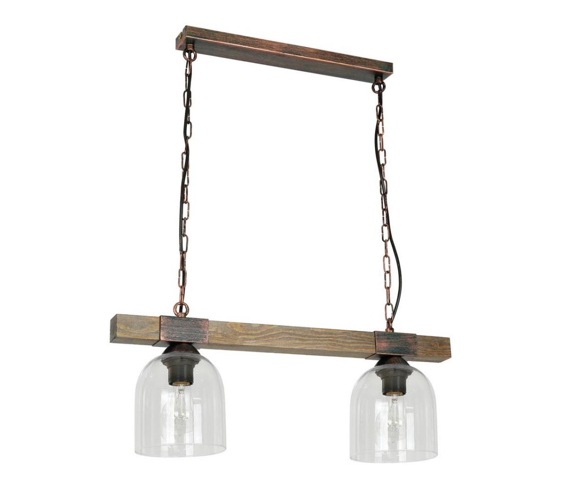 Lustră pe lanț HAKON 2xE27/60W/230V