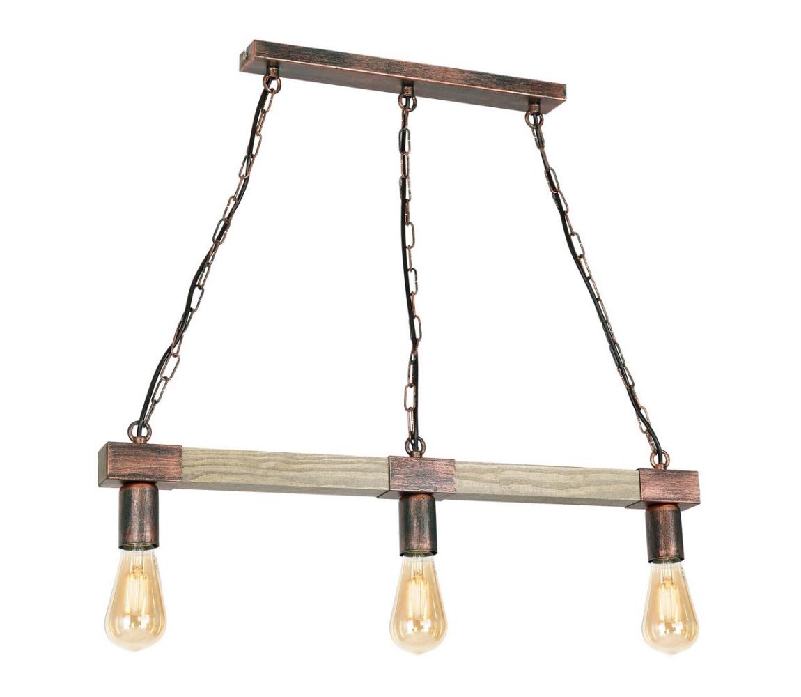 Lustră pe lanț HAKON 3xE27/60W/230V