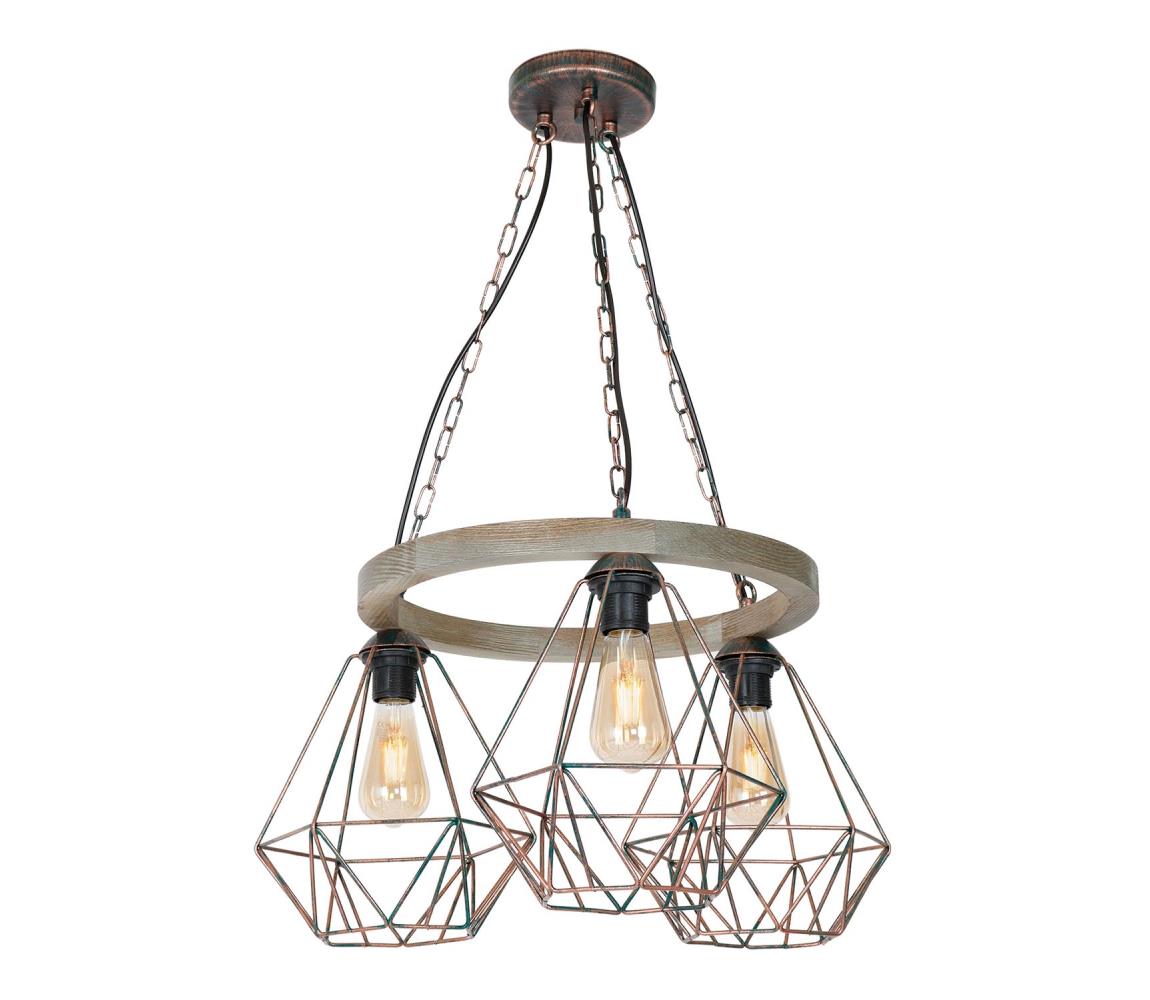 Lustră pe lanț HAKON 3xE27/60W/230V