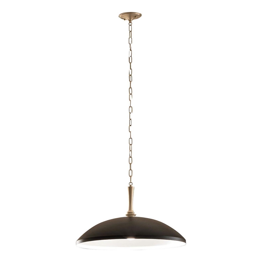 Lustră pe lanț Kichler DELAROSA 1xE27/60W/230V negru/alamă