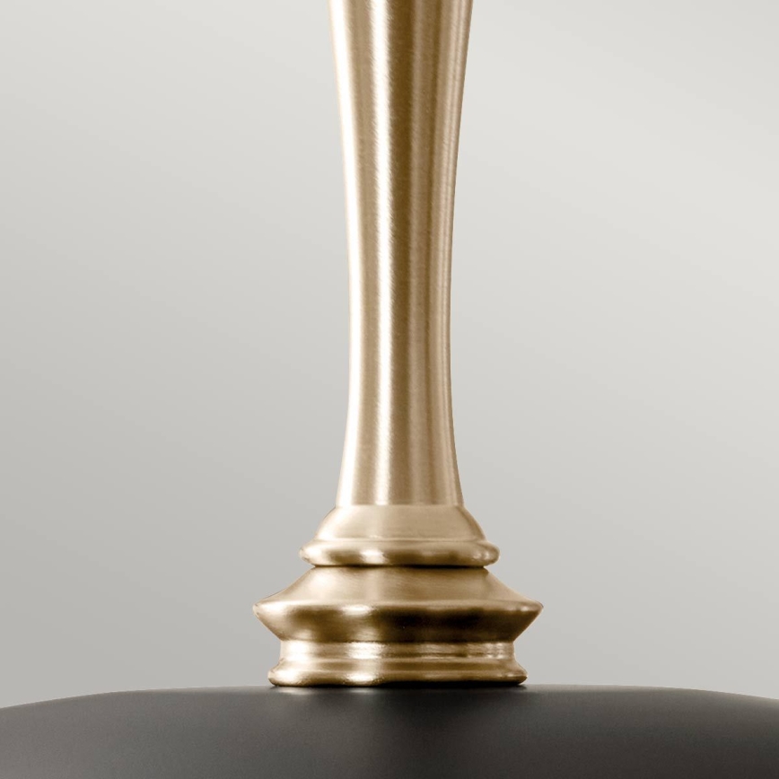 Lustră pe lanț Kichler DELAROSA 1xE27/60W/230V negru/alamă