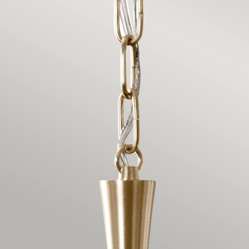 Lustră pe lanț Kichler DELAROSA 1xE27/60W/230V negru/alamă