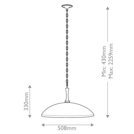 Lustră pe lanț Kichler DELAROSA 1xE27/60W/230V negru/alamă