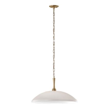 Lustră pe lanț Kichler DELAROSA 1xE27/60W/230V alb/alamă