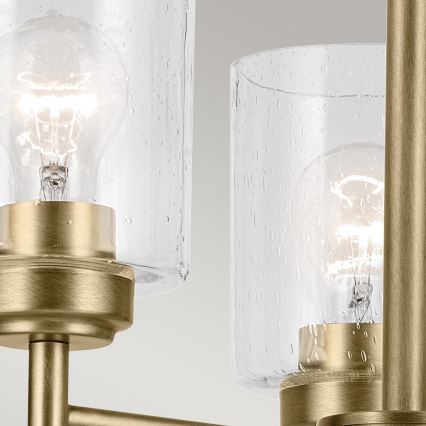 Lustră pe lanț Kichler WINSLOW 3xE27/60W/230V d. 45,8 cm alamă