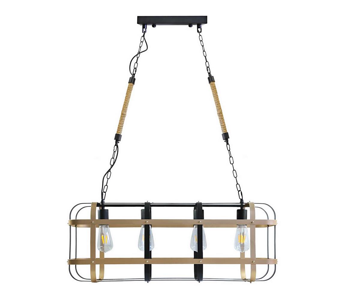 Lustră pe lanț KLATKA 4xE27/10W/230V