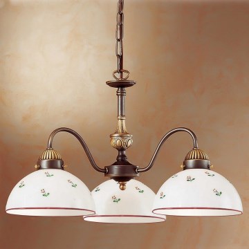 Lustră pe lanț Kolarz 731.83.69 NONNA 3xE27/75W/230V roșu