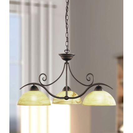 Lustră pe lanț LACCHINO 3xE27/60W/230V Wofi 5128.03.09.0000