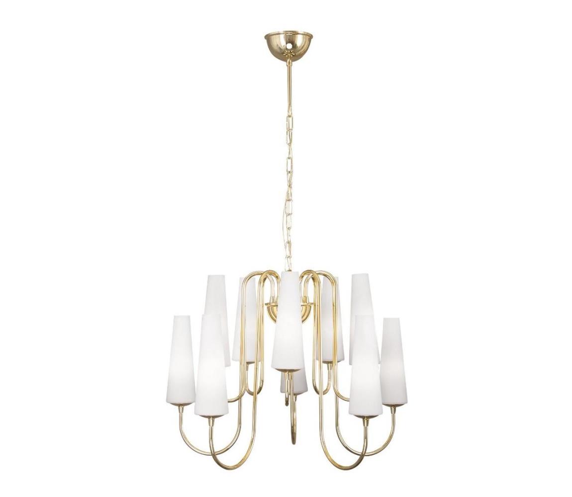 Lustră pe lanț MAGNUM 10xE14/40W/230V auriu Zuma Line 1129