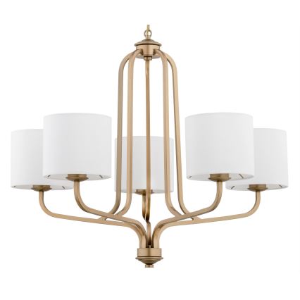 Lustră pe lanț MARANELLO 5xE27/15W/230V Argon 2172