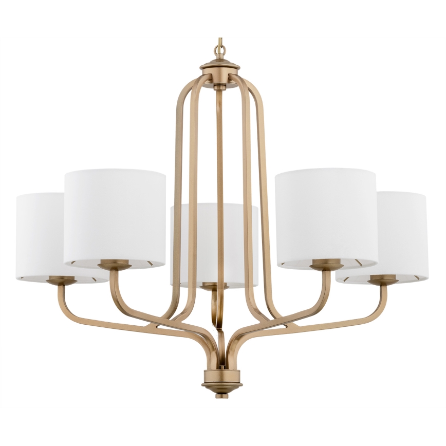 Lustră pe lanț MARANELLO 5xE27/15W/230V Argon 2172