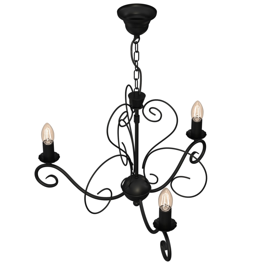 Lustră pe lanț MAURO 3xE14/60W/230V