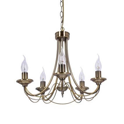 Lustră pe lanț MUZA 5xE14/40W/230V