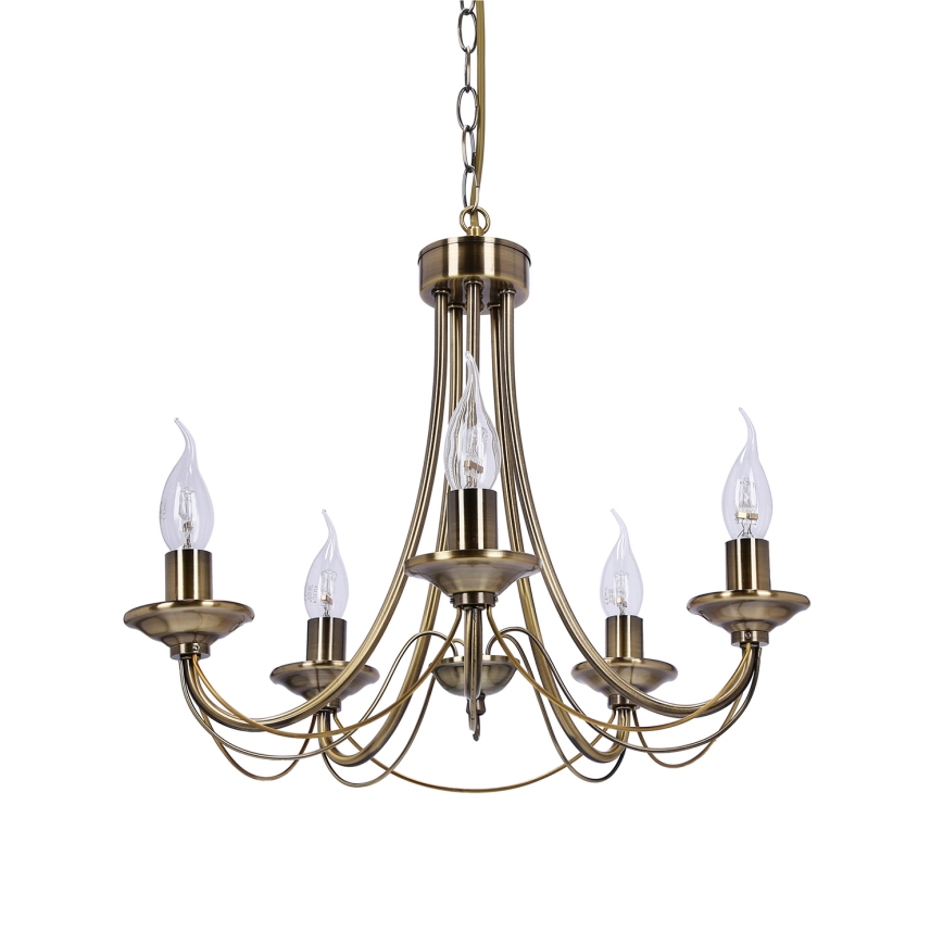 Lustră pe lanț MUZA 5xE14/40W/230V