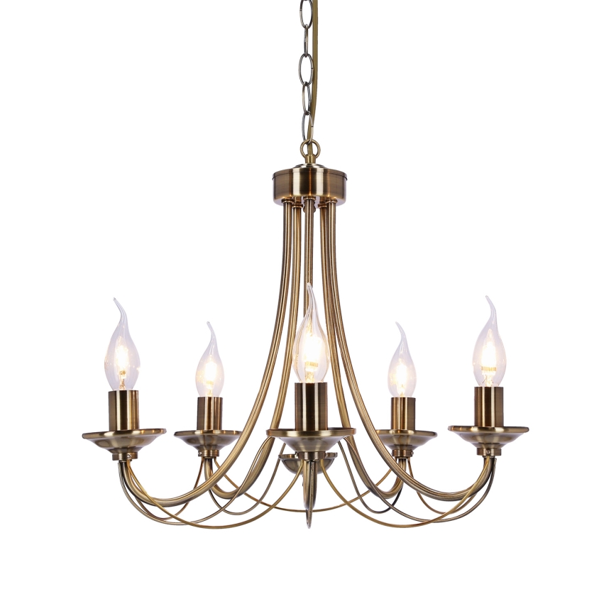 Lustră pe lanț MUZA 5xE14/40W/230V