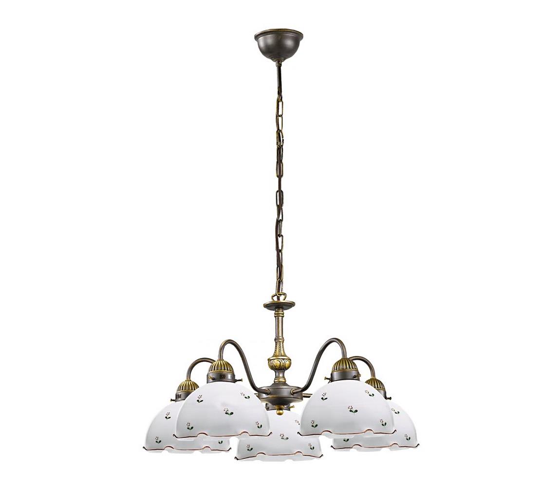 Lustră pe lanț NONNA 5xE27/75W/230V Kolarz 731.85.70