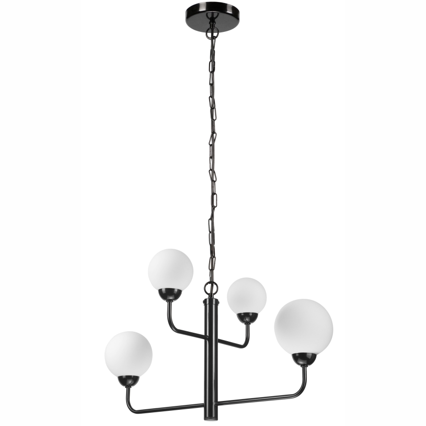 Lustră pe lanț OSCAR 4xG9/5W/230V neagră