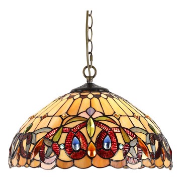 Lustră pe lanț Prezent 1704 TIFFANY 2xE27/60W/230V