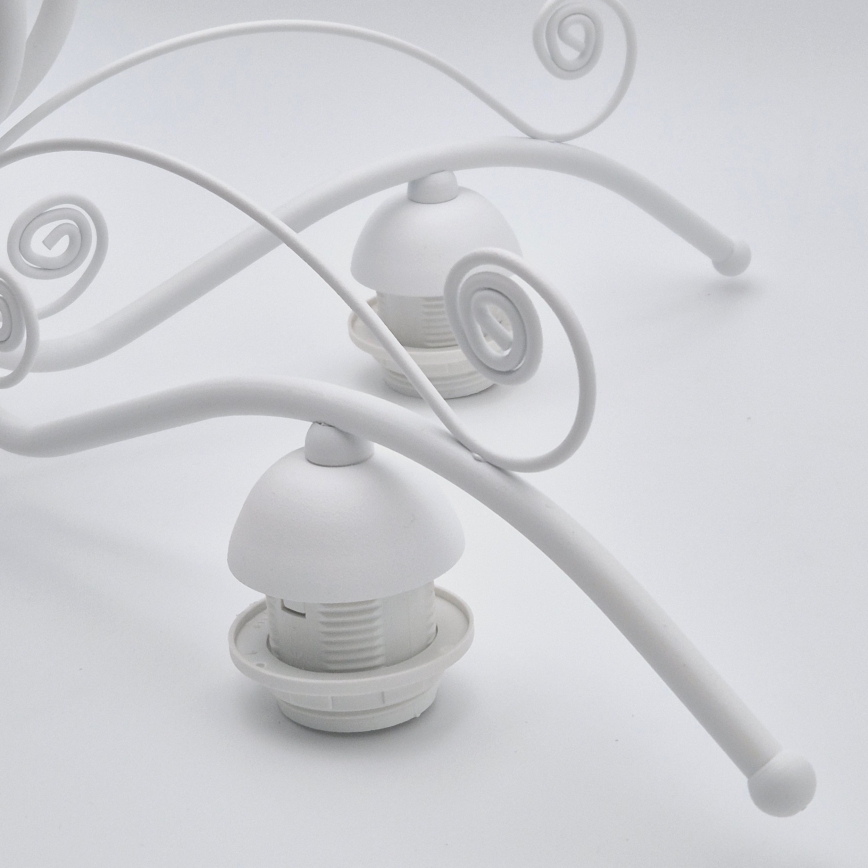 Lustră pe lanț RETRO II, 5xE27/60W/230V, albă