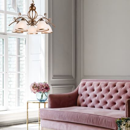 Lustră pe lanț RETRO II 5xE27/60W/230V