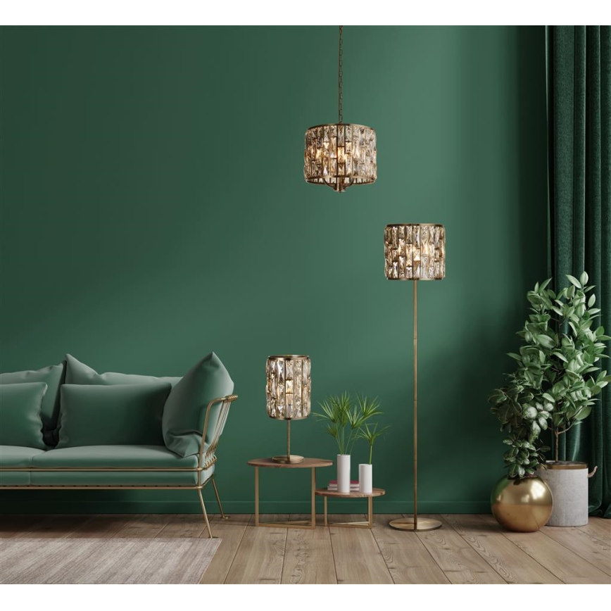 Lustră pe lanț Searchlight BIJOU 3xE14/60W/230V alamă