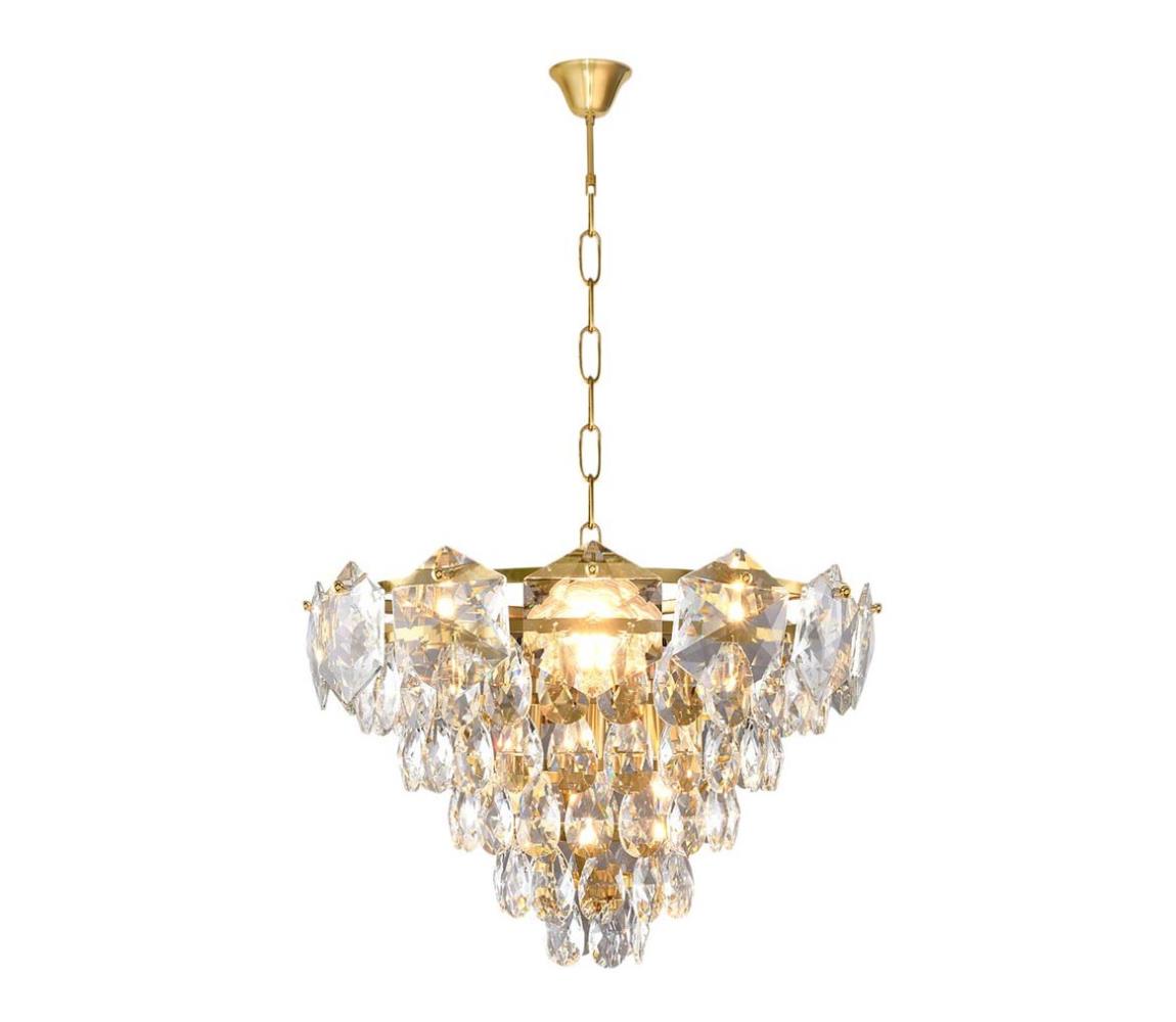 Lustră pe lanț SELENA 6xE14/40W/230V aurie