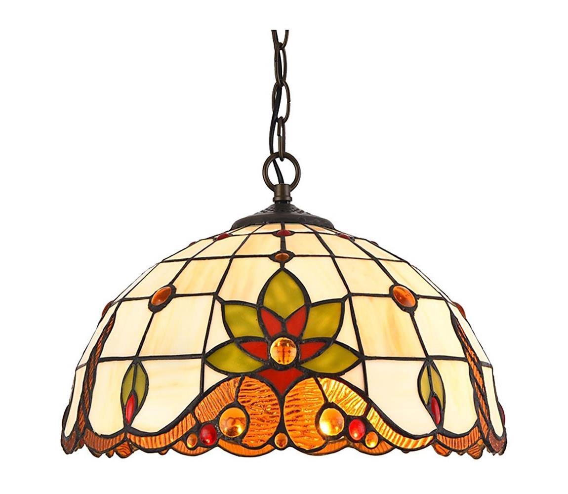 Lustră pe lanț TIFFANY 2xE27/60W/230V Prezent 220