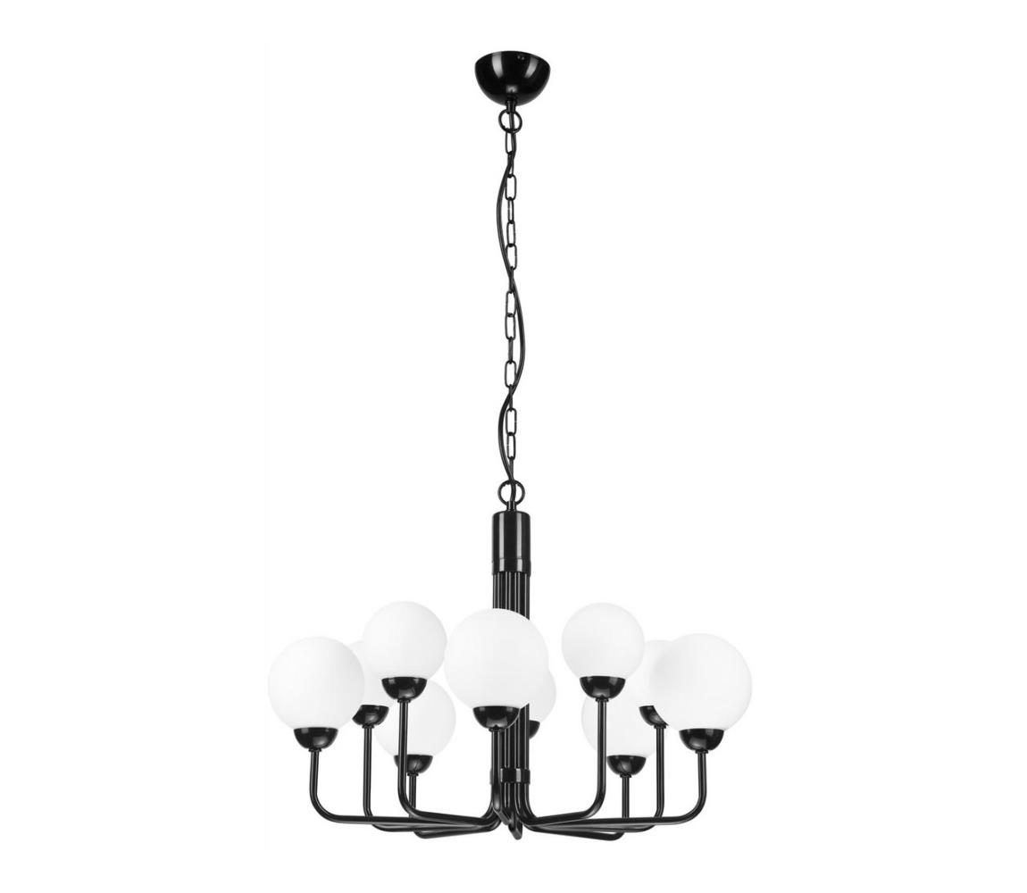Lustră pe lanț TIFFY 10xG9/5W/230V neagră