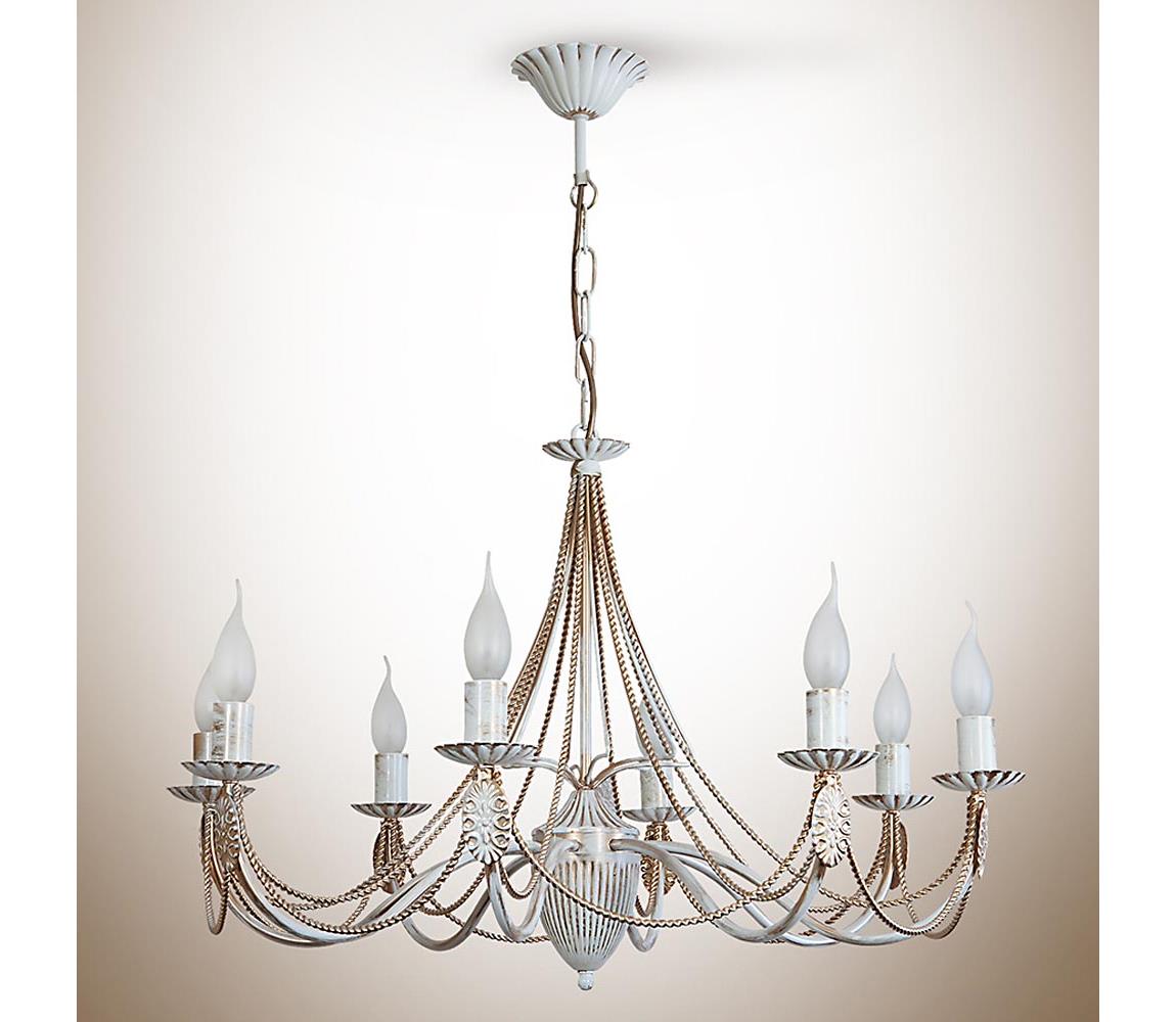 Lustra pe lant VANESSA 8xE14/40W/230V deschis la culoare