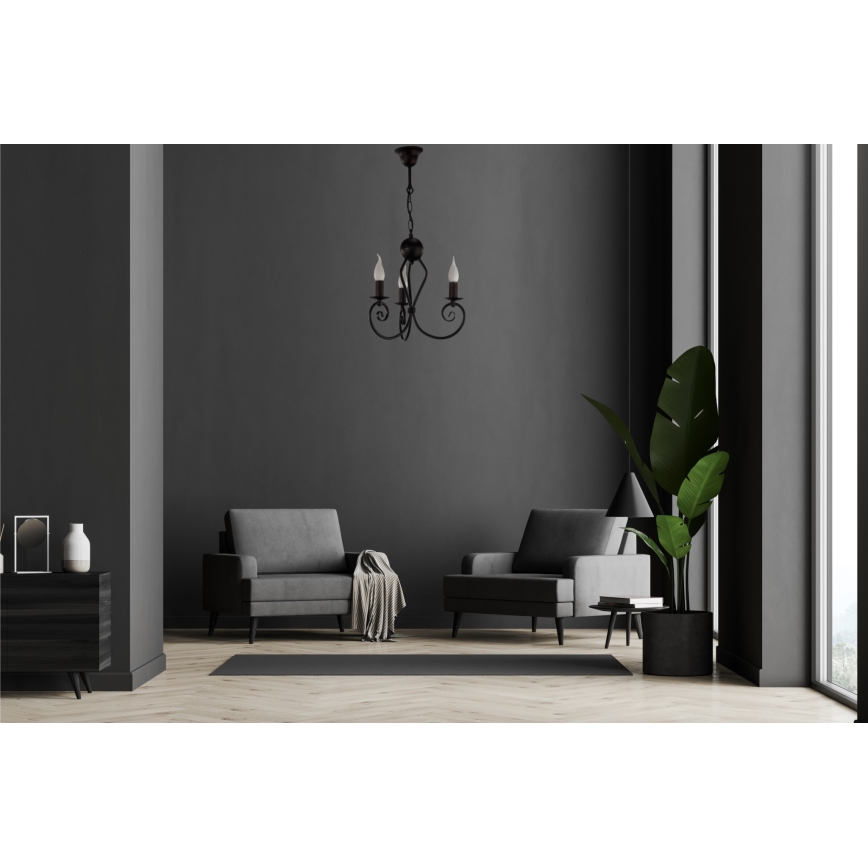 Lustră pe lanț VINCENT 3xE14/40W/230V