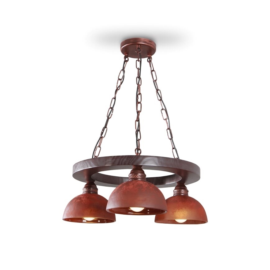 Lustră pe lanț VIRIONI 3xE27/60W/230V