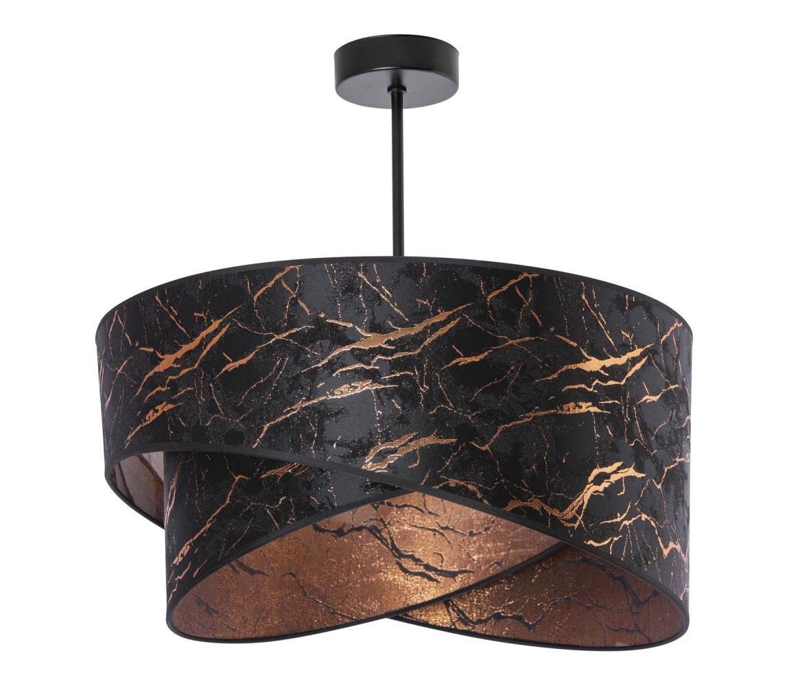 Lustră pe tijă 1xE27/60W/230V negru/cupru