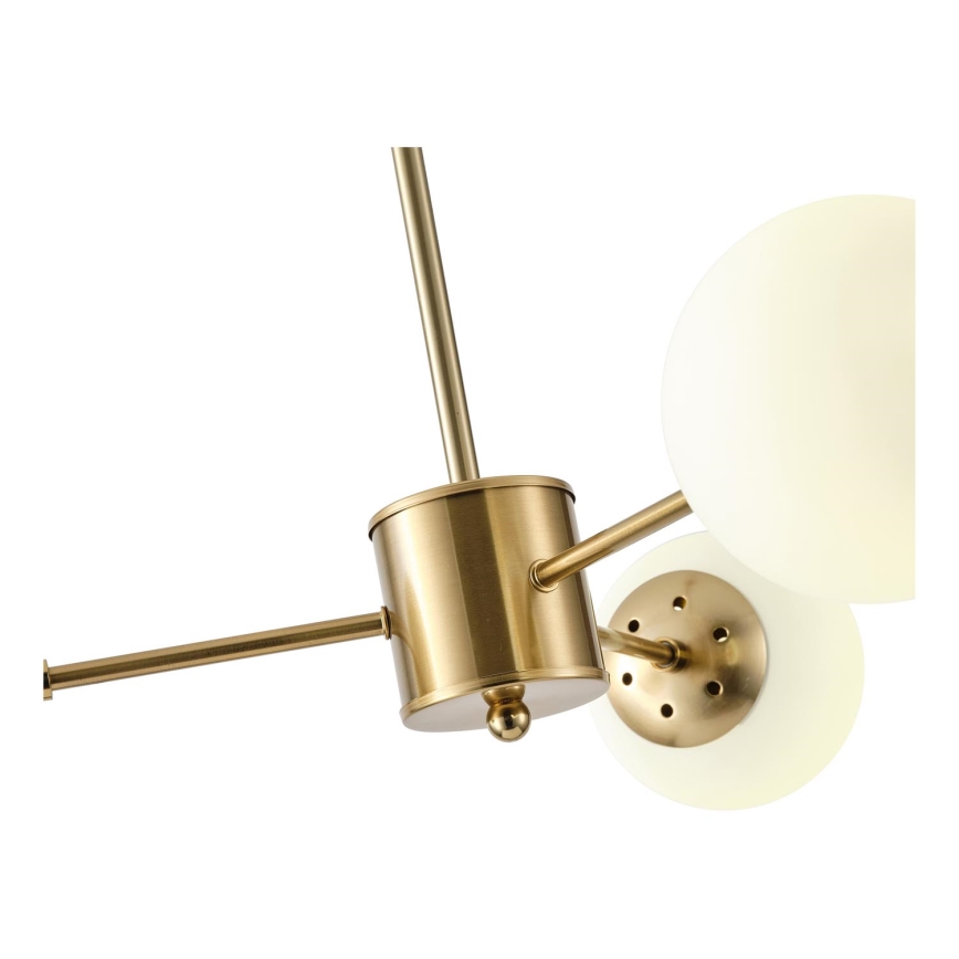 Lustră pe tijă 3xE27/40W/230V alamă