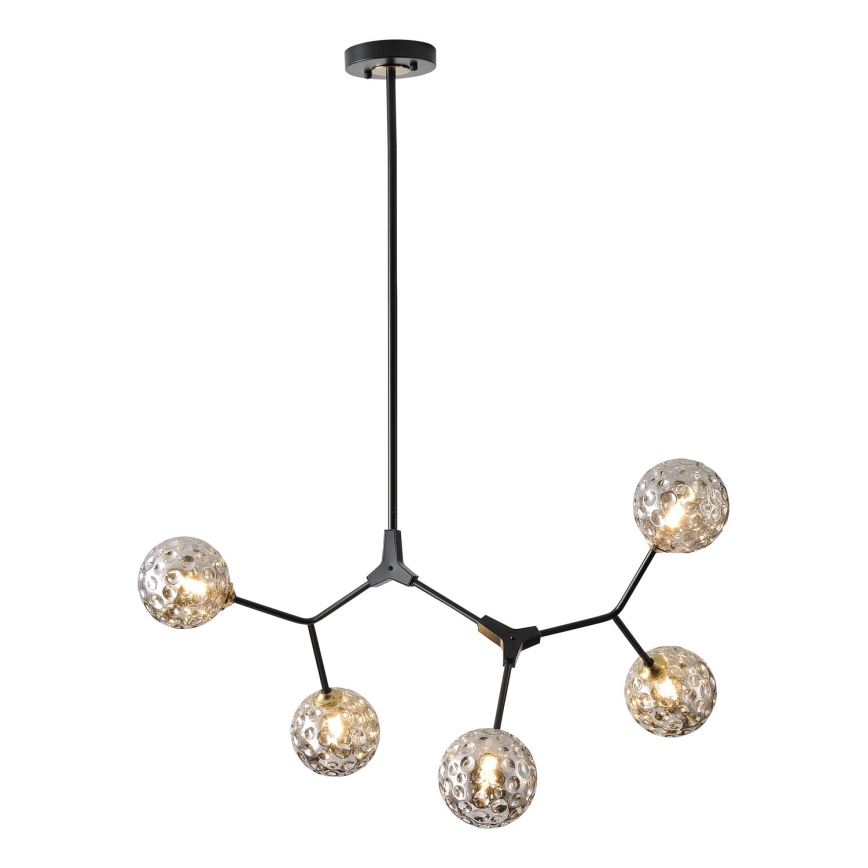 Lustră pe tijă 5xG9/15W/230V gri